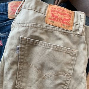Men’s Levi’s 511 beige pants
